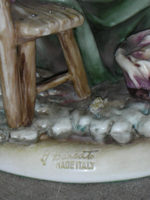 Статуэтка. Фарфор. Подсчёт благословений. Capodimonte. Италия