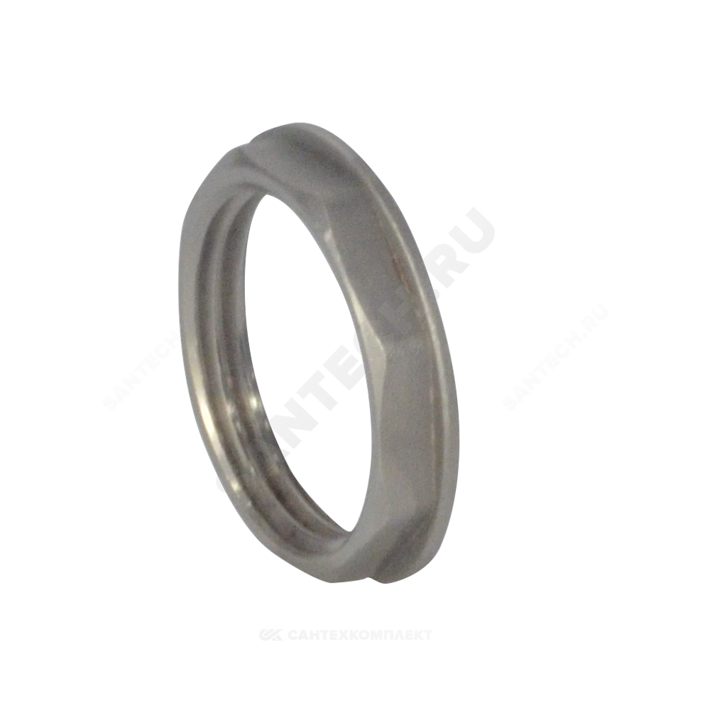Контргайка латунь никель Ду 20 (3/4") ВР LD LD.67.508.20
