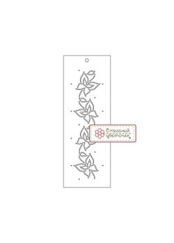 Шаблон для стежки "Бабочки - 1" малый  (арт. T17)