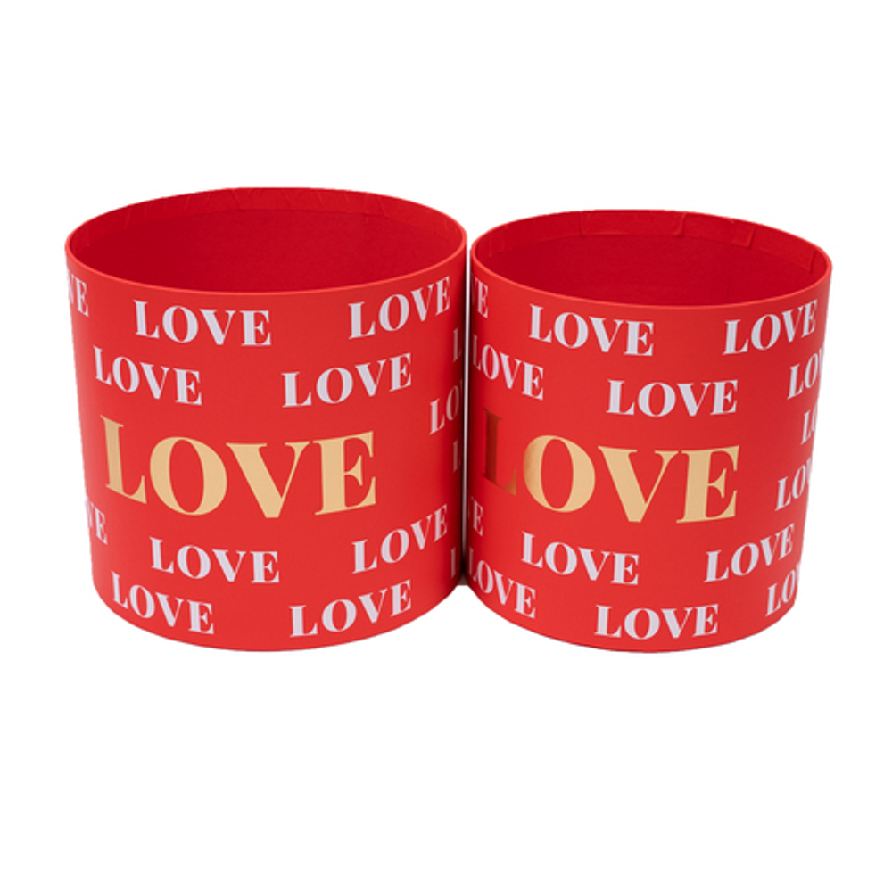 Набор коробок 2шт Love 18.5*17/16*16.5