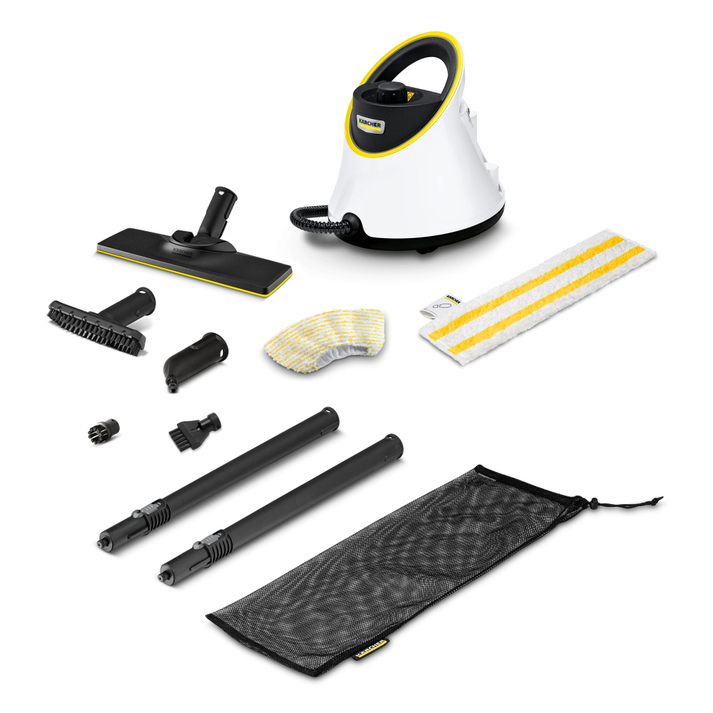Пароочиститель напольный Karcher EasyFix SC 2 Deluxe 1500Вт белый (1.513-400.0)