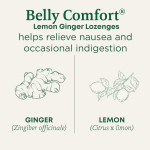 Traditional Medicinals, Organic Belly Comfort, лимон и имбирь, 30 леденцов в индивидуальной упаковке