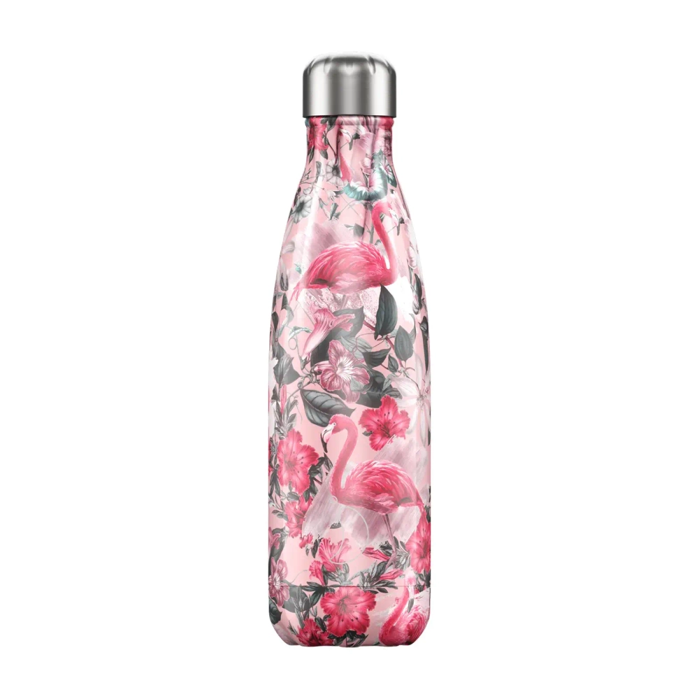 Chilly's Bottles 3D Tropical Термобутылка Flamingo объемом 500 мл
