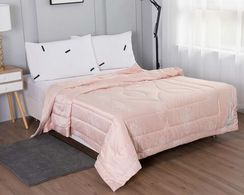 Одеяло Шарлиз (персик) микроволокно в тенселе всесезонное