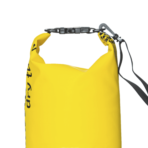 Гермомешок 10 литров желтый с лямкой  и карманом Marlin Dry Tube 10 L