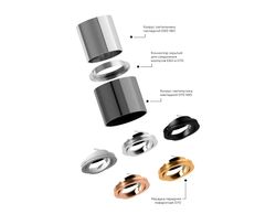 Ambrella Корпус светильника накладной для насадок D70mm DIY Spot C7405