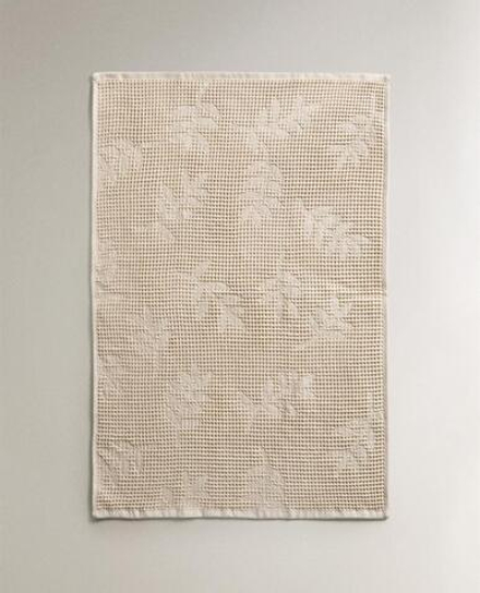 ZARA HOME КУХОННОЕ ПОЛОТЕНЦЕ С ВАФЕЛЬНЫМ УЗОРОМ, СВЕТЛО-БЕЖЕВЫЙ