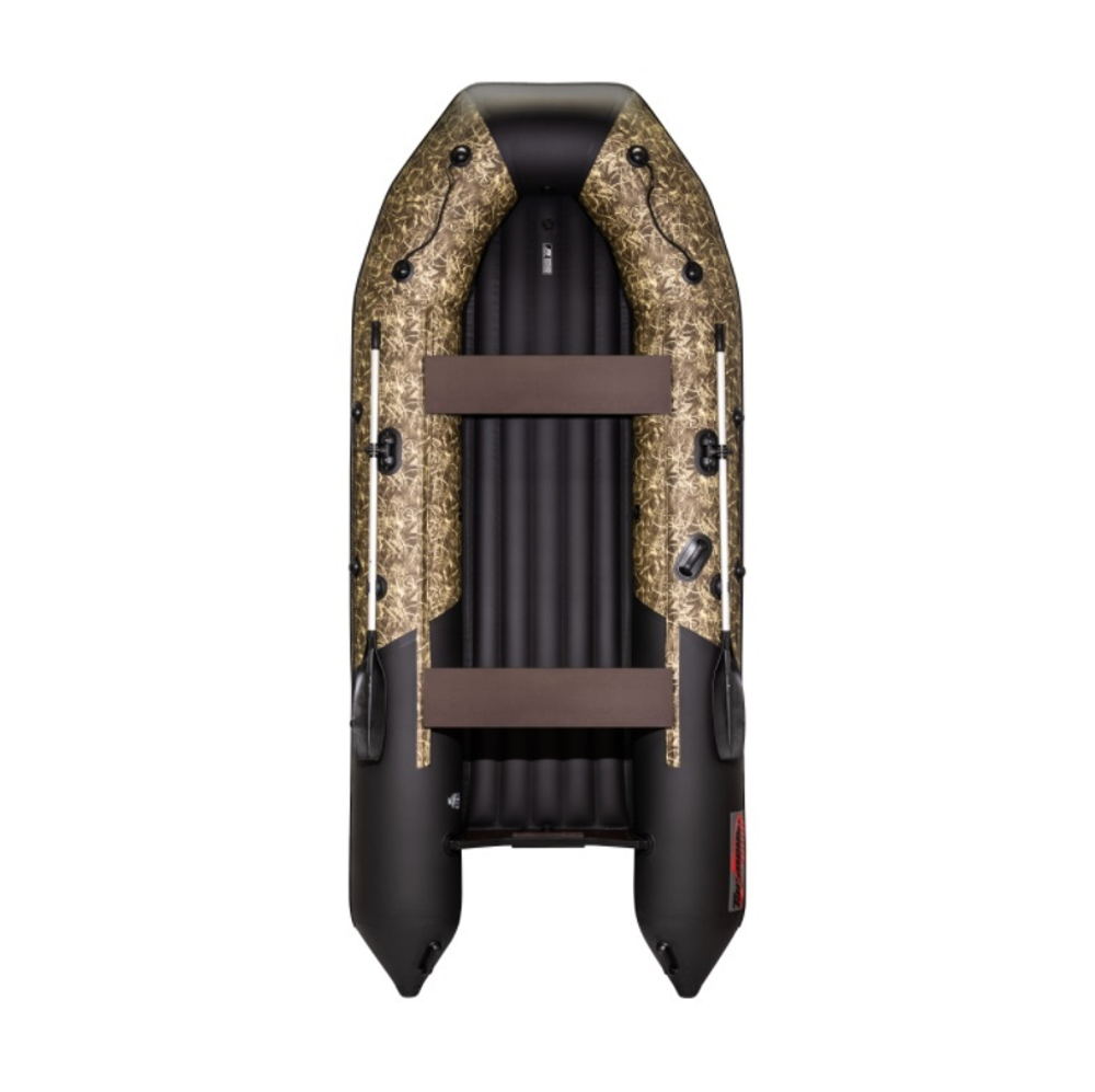 Лодка Таймень NX 3800 НДНД PRO Камуфляж камыш/черный