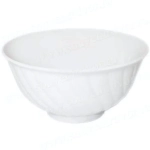 Салатник фарфоровый 400мл «Голубая роза» белый