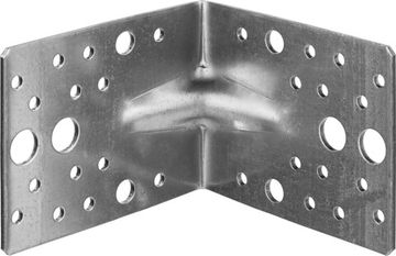 ЗУБР УКУ-2.5, 80 x 100 x 100 x 2.5 мм, цинк, усиленный крепежный уголок (31011-100)