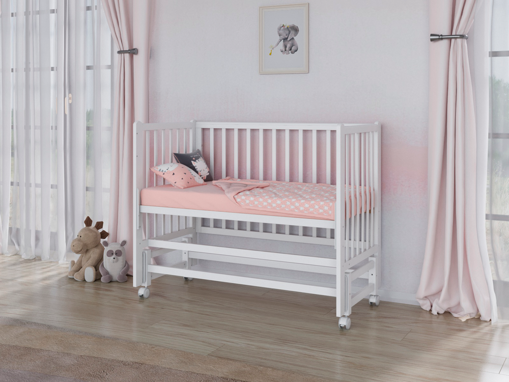 Кровать Incanto Astra продольный маятник цвет белый