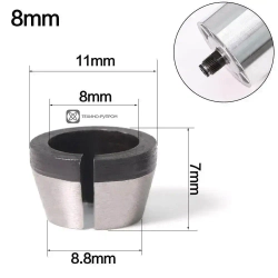 Набор фрез паз-шип 2 шт для изготовления вагонки + цанга 8мм. / Паз Гребень фрезы шиповальные хвостовик 8мм / Цанга 8мм