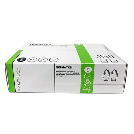 Перчатки нитриловые смотровые (не стерильные) (50пар=100шт в упаковке) р.L