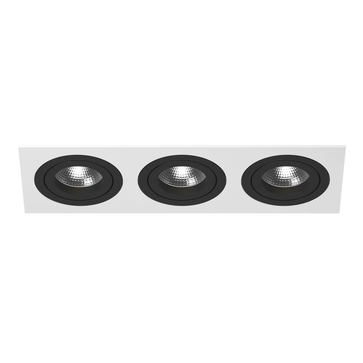 Комплект из светильника и рамки Lightstar Intero 16 (217536+217607+217607+217607) i536070707