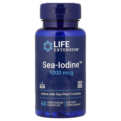 Life Extension, Sea-Iodine™, 1000 мкг, 60 вегетарианских капсул