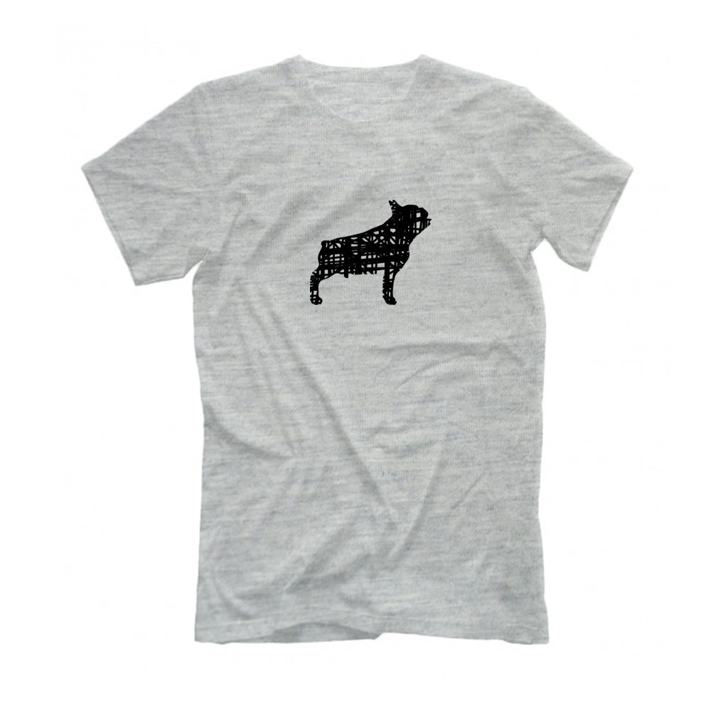 Футболка "Французский бульдог - набросок"