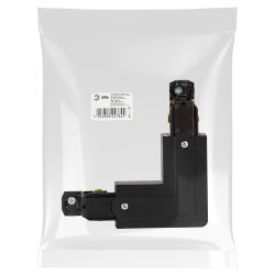 Коннектор питания ЭРА STR-30-B-CN-LI для трехфазного шинопровода угловой черный