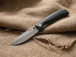 Складной нож "Скаут", сталь Х12МФ, рукоять черный мореный граб