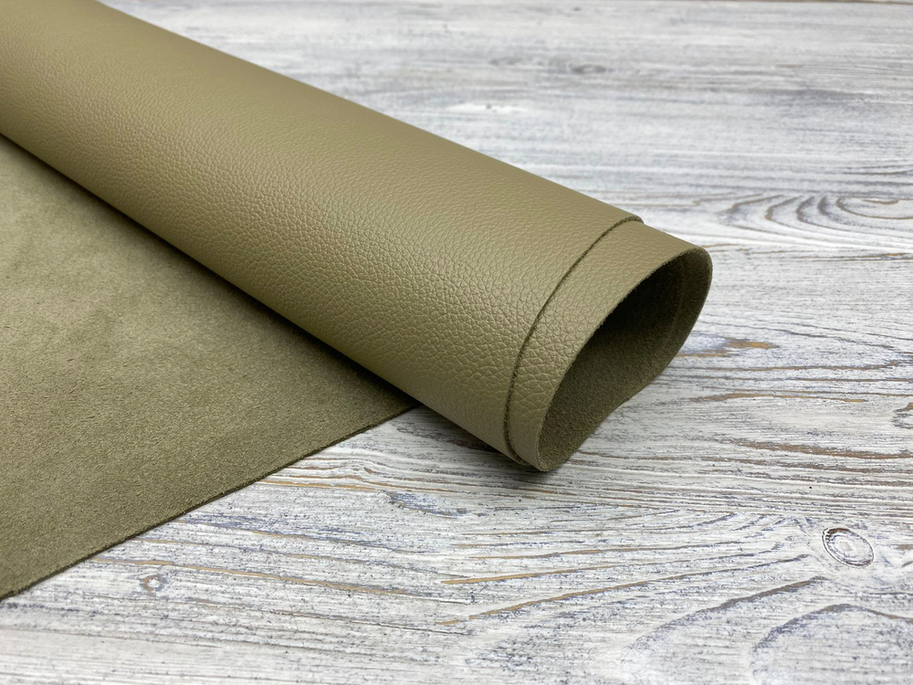 Elliot Olive Grey (1,3-1,5 мм), цв. Олива, натуральная кожа