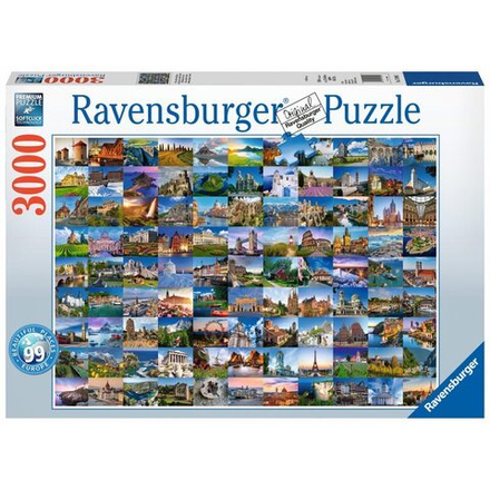 Ravensburger - Пазл 99 красивых мест Европы 3000 деталей. 170807
