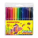 Фломастеры 12 цв. блист. (Каляка-Маляка)