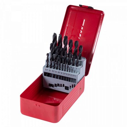 Цена на KING TONY (11325SQ) Набор сверл по металлу HSS 1,0-13,0 мм, 25 предметов