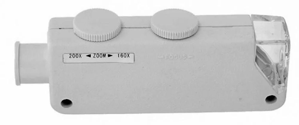 Микроскоп карманный Kromatech 160–200x, с подсветкой (1 LED) MG10081-1A