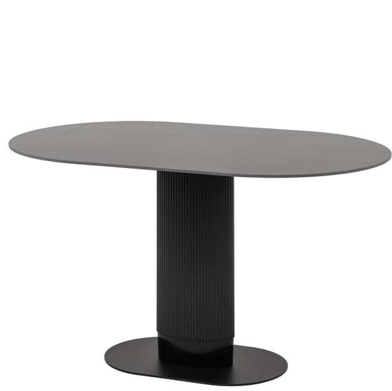 Стол Must 130х80 см, чёрная керамика