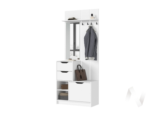 Прихожая Руна ПР 01 (белый/белый)