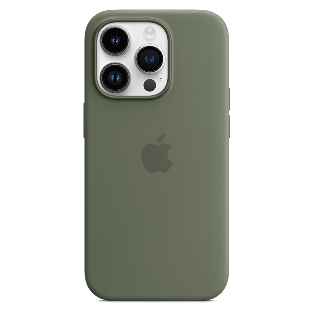 Силиконовый чехол с поддержкой MagSafe Apple Silicone Case для iPhone 14 Pro, Olive (Оливковый)