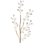 Ветка декоративная «Драгоценный камень» 40 см, Золото