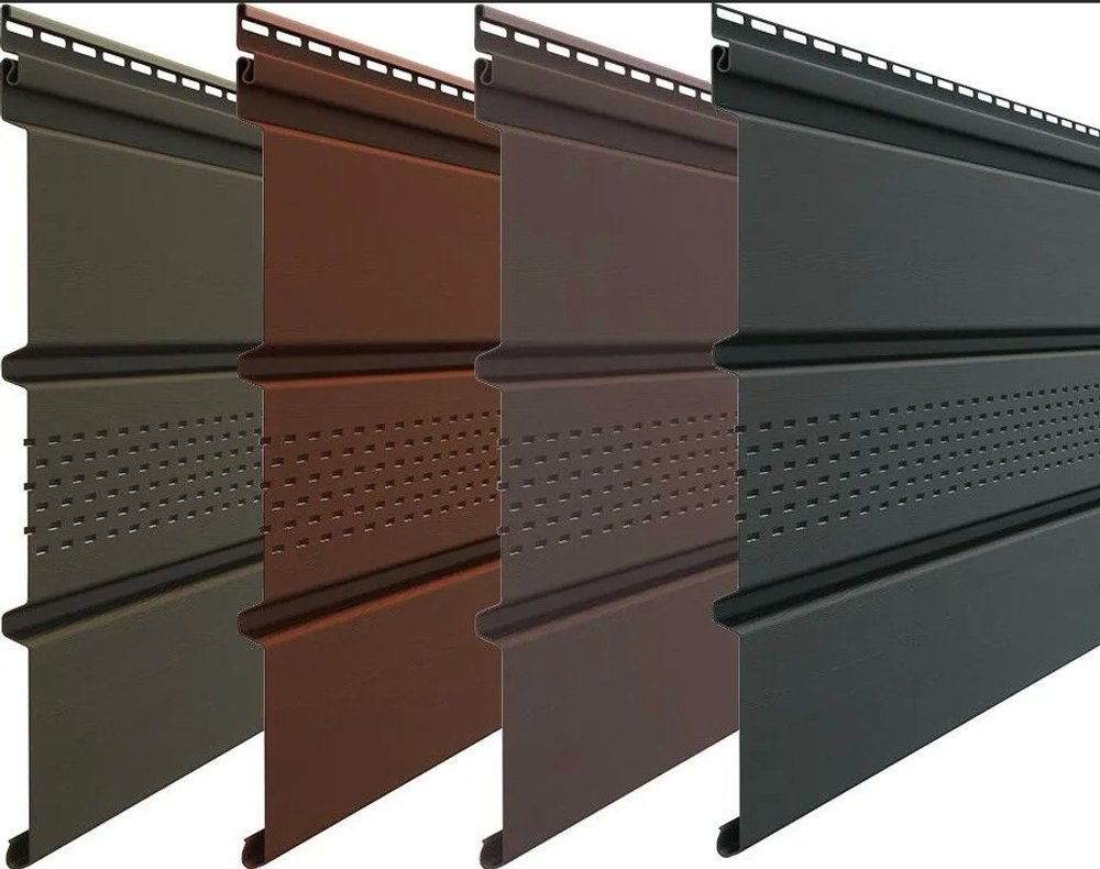 Виниловый софит Döcke Standard Шоколад/каштан/графит/красное вино с центральной перфорацией