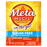 Metamucil, On-The-Go, клетчатка 4 в 1, без сахара, апельсин, 30 пакетиков с порошком по 5,8 г (0,21 унции)