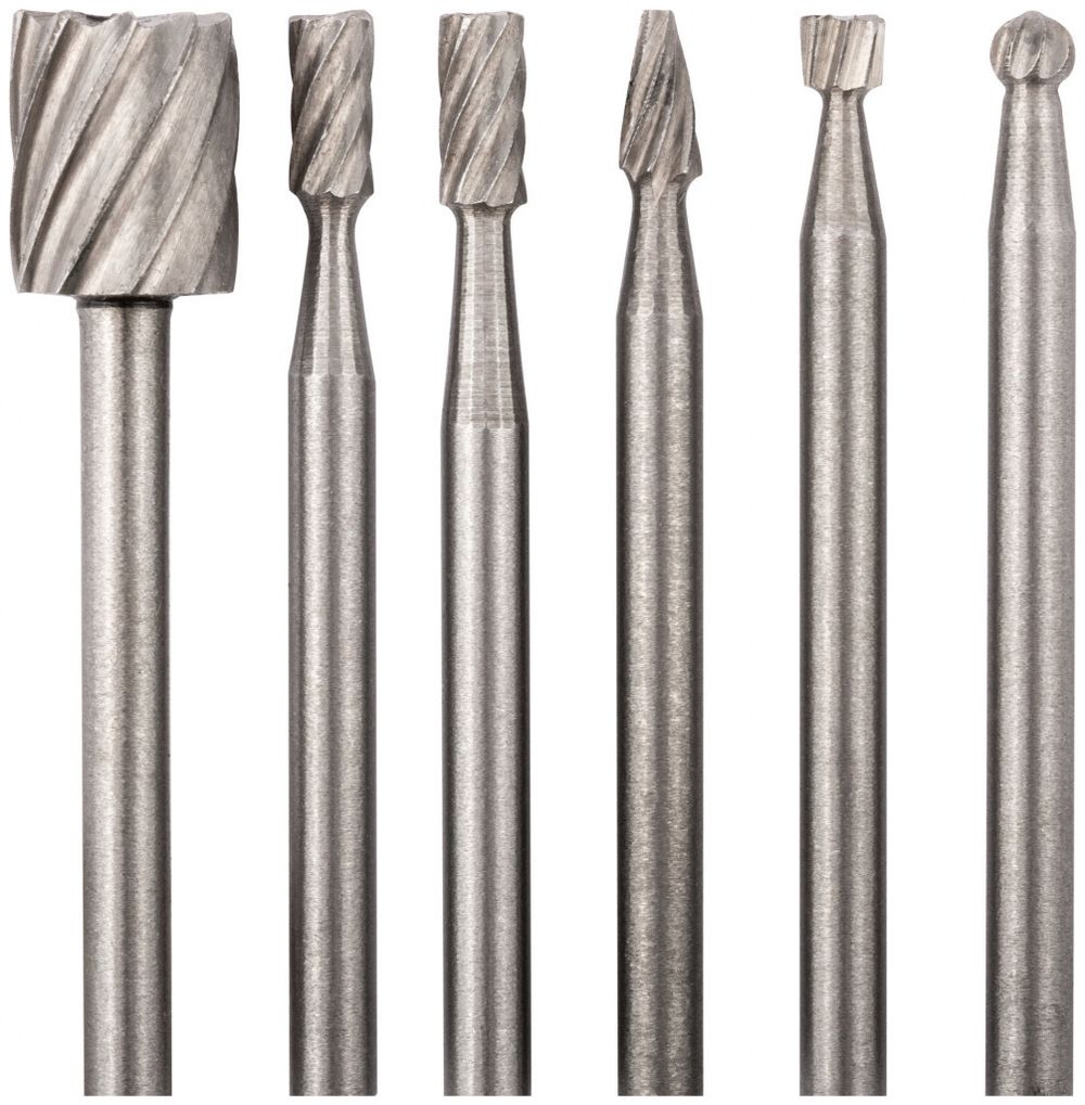 Шарошки-мини стальные по металлу, 6 шт FIT 36477