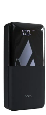 Внешний аккумулятор Hoco J42 High power 10000 mAh 20W LED- дисплей USBx2/MicroUSB/Type-C (черный)