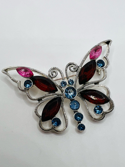 Винтажная брошь бабочка monet