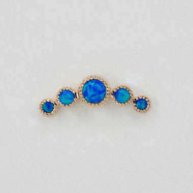 Moonheart cab grisant tops with synthetic opals