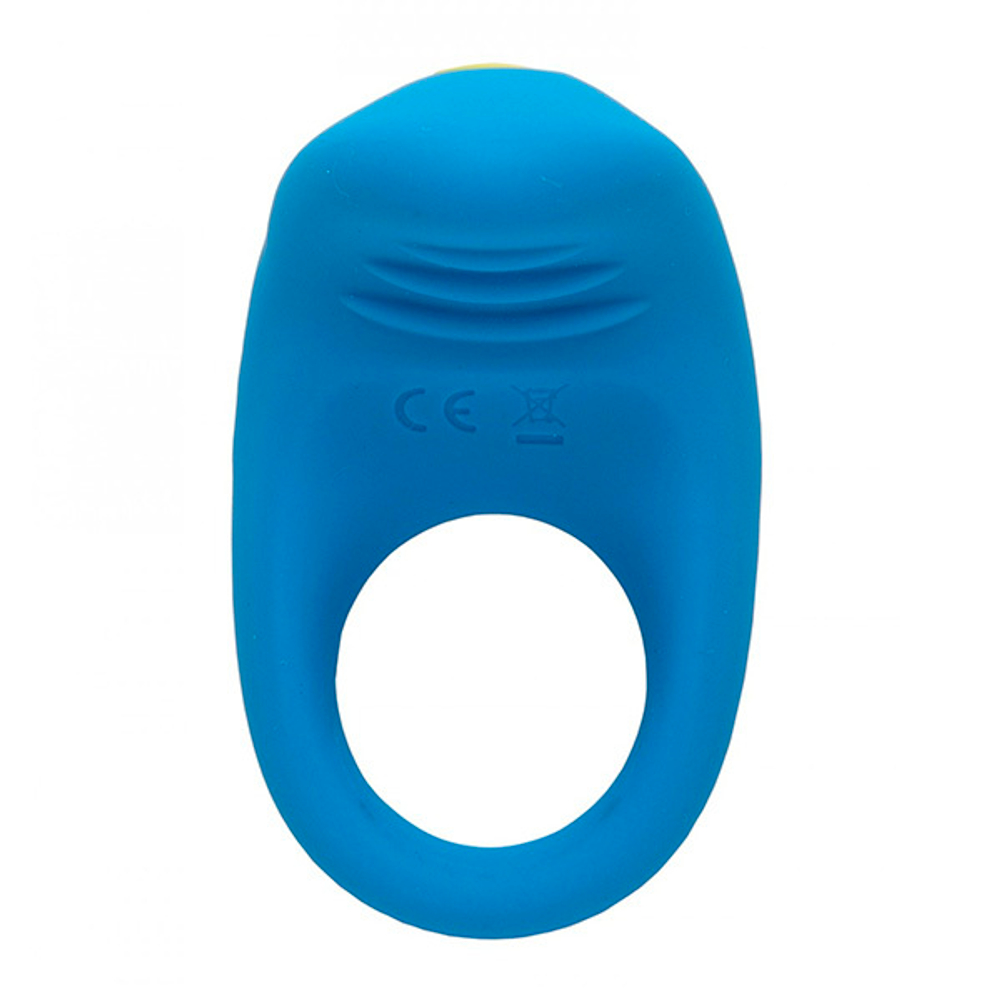 Синее эрекционное виброкольцо Romp Juke Vibrating Cock Ring RPCRSG5