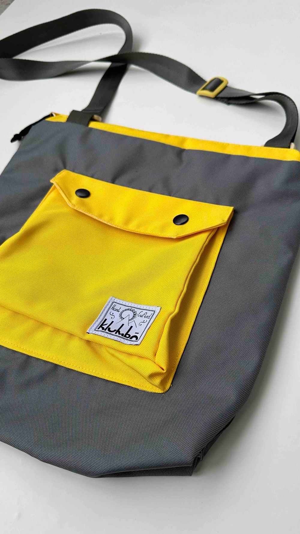 Сумка Klumba Кросс-боди L желто-серая