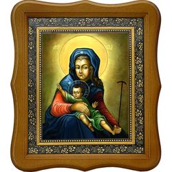 Милостивая Услышательница икона Божией Матери. Копия иконы из Зачатьевского монастыря на холсте.