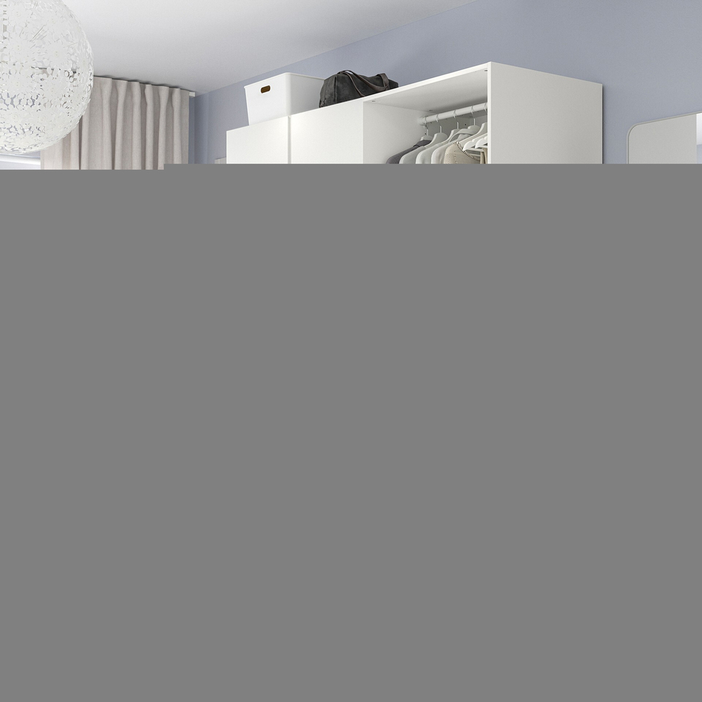 Распашной шкаф PAX VIKANES IKEA (белый)  220*45*240