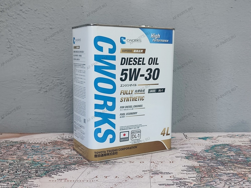 Масло моторное CWORKS SUPERIA Diesel 5W30 (Япония)