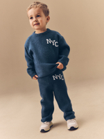 Джемпер и брюки в комплекте для мальчика Next E27-754, Темно-синий