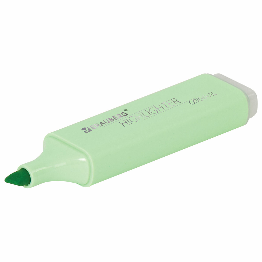 Текстовыделитель BRAUBERG "ORIGINAL PASTEL" МЯТА линия 1-5 мм (24 штуки в упаковке)
