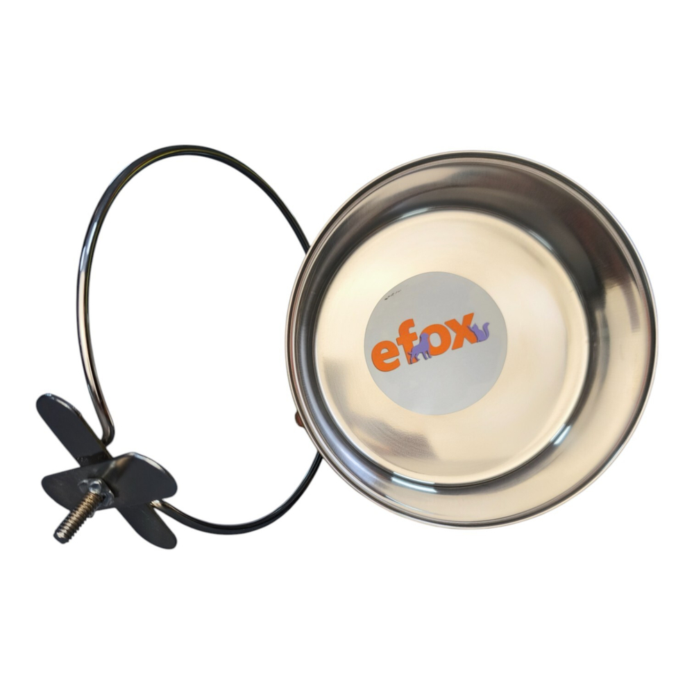 Миска "efox" с креплением для клеток и вольеров
