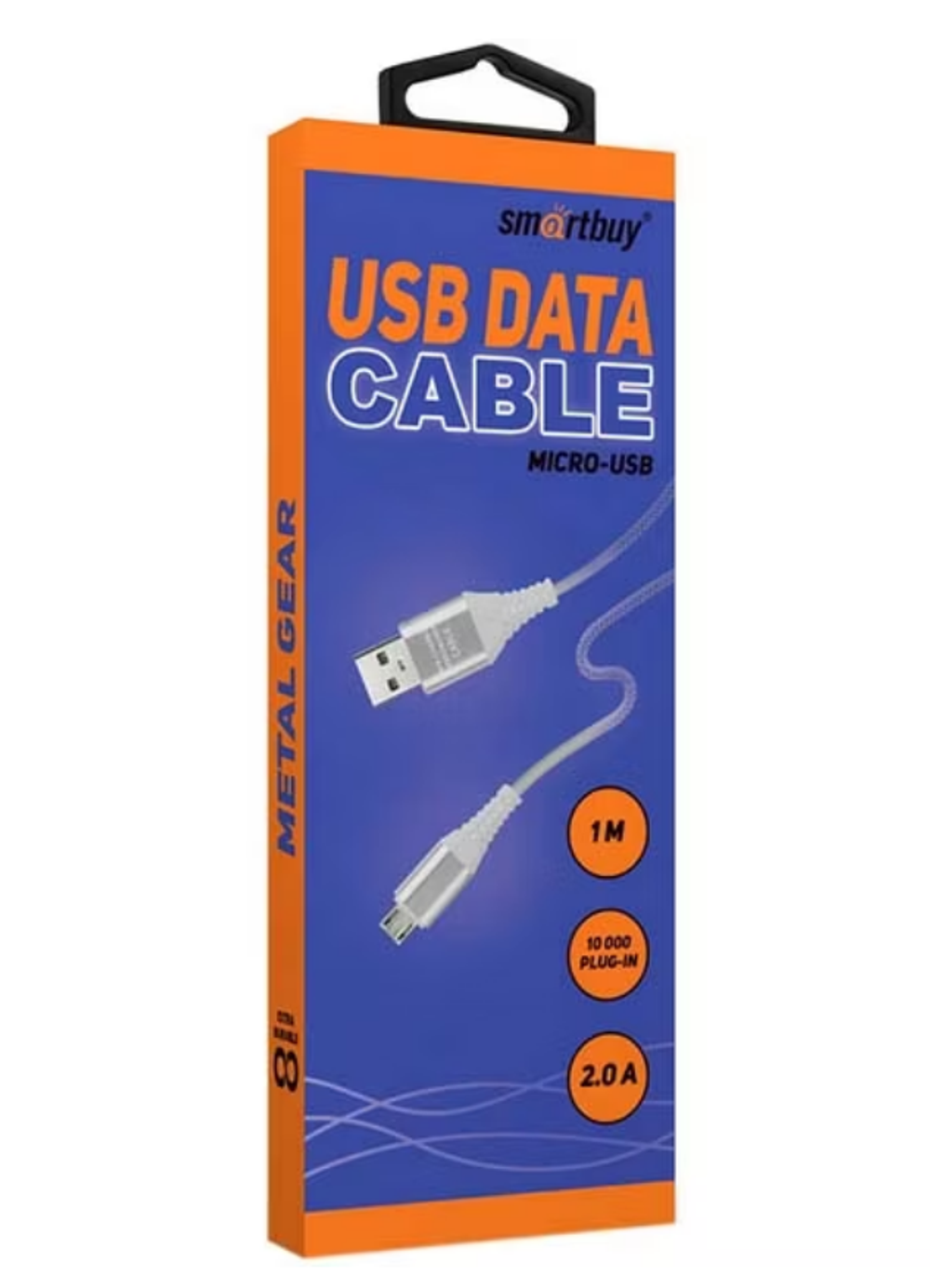 Кабель для сотового телефона Smartbuy microUSB 1м White (iK-12ERGbox) (q)