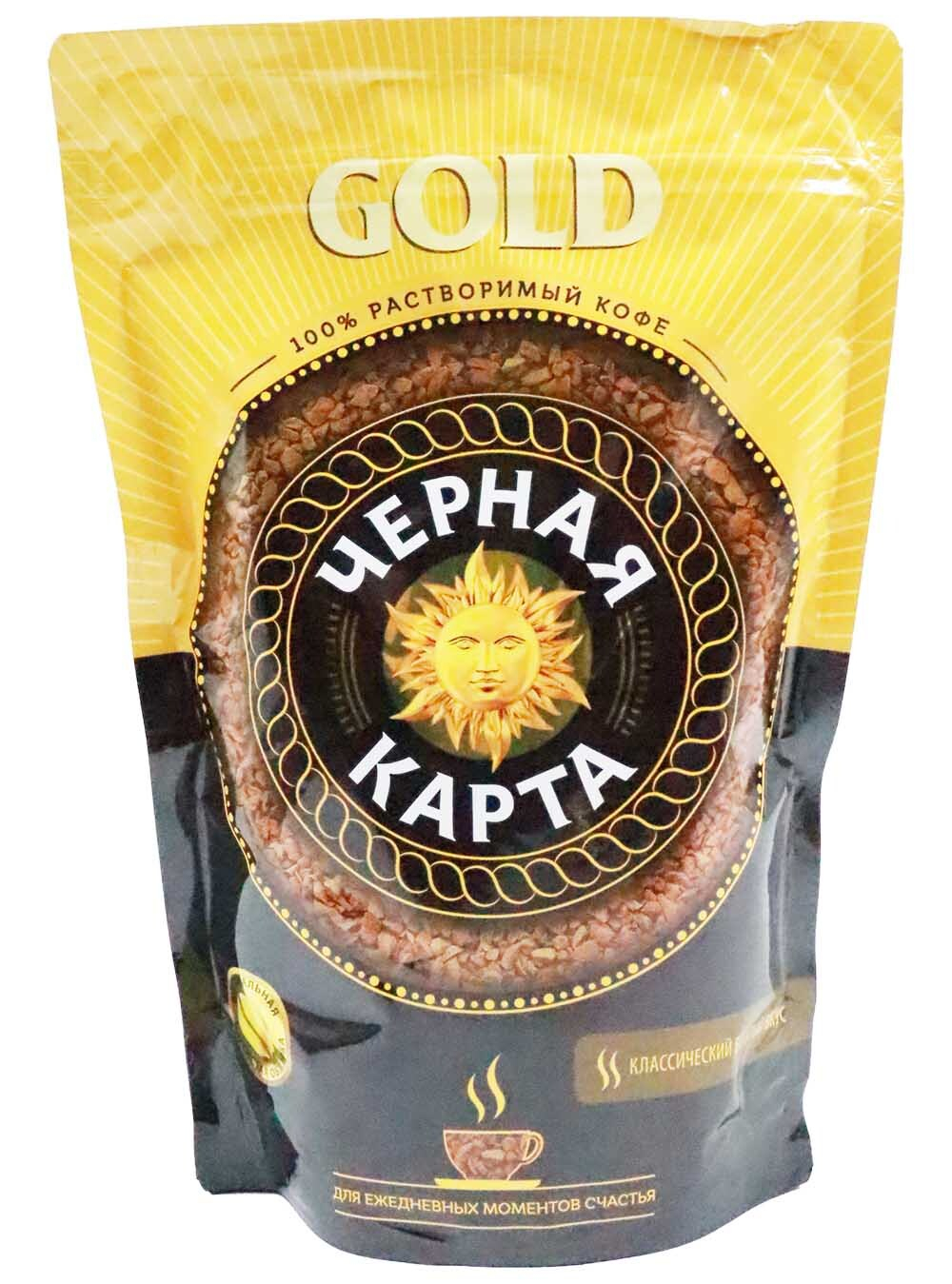 Кофе растворимый Черная Карта Gold 36 гр м/уп