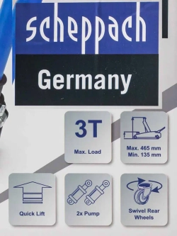 Домкрат подкатной гидравлический 3т Scheppach SCH-T83505