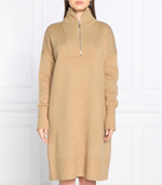 хлопковое платье finina BOSS BLACK - светло-коричневый(50479290)