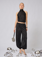 Брюки алладины из атласа